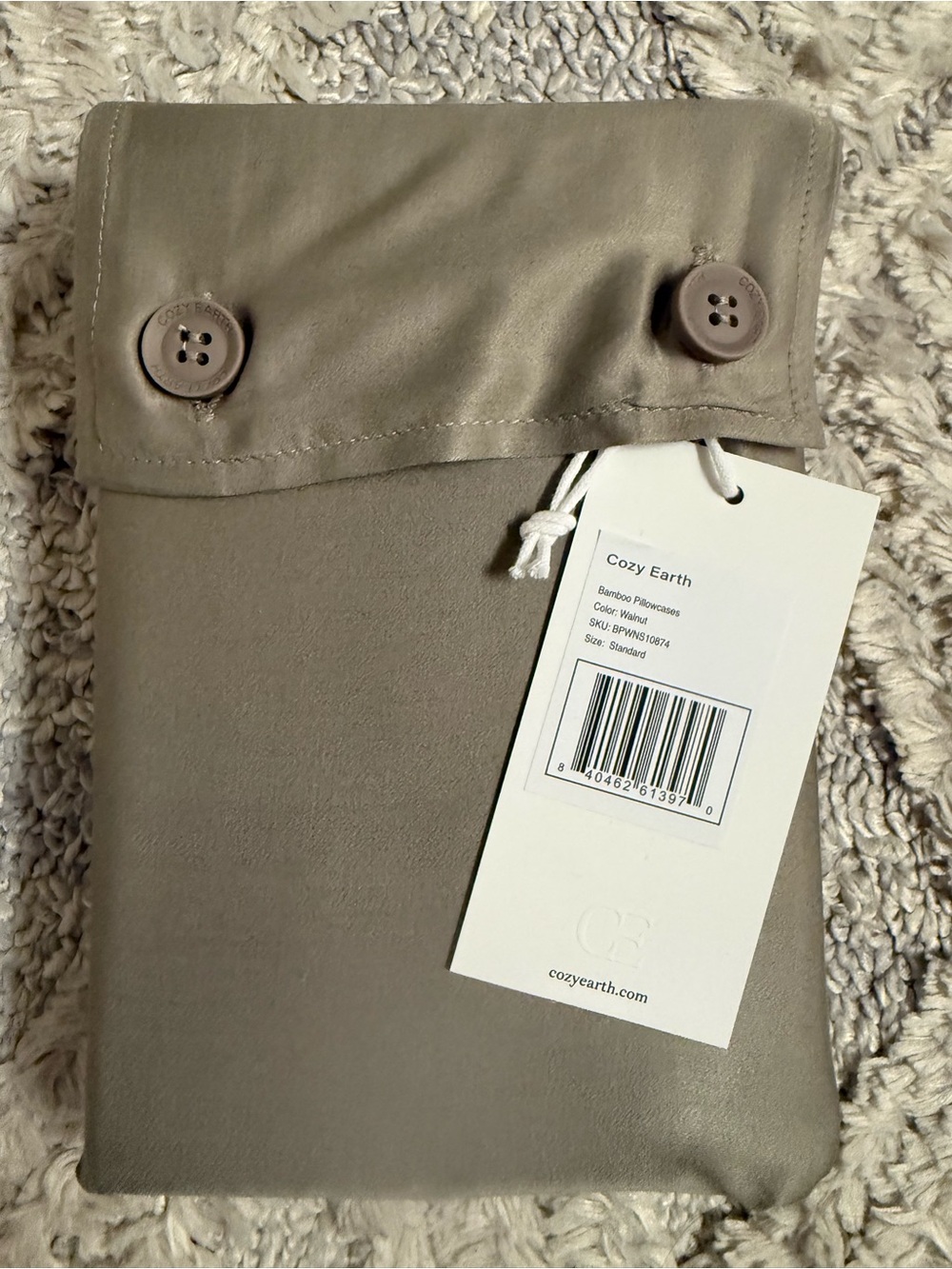 Cozy Earth Bamboo Walnut Pillowcases